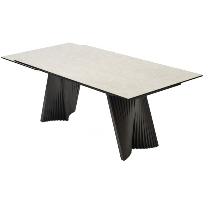 Керамический стол Yoakim 180 испанская керамика TL-102 бежевый мрамор / темно-серый