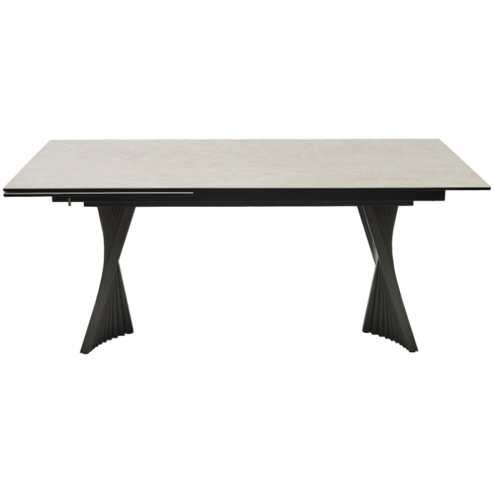 Керамический стол Yoakim 180 испанская керамика TL-102 бежевый мрамор / темно-серый