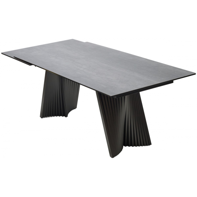 Керамический стол Yoakim 180 керамика 1704 темно-серый мрамор / темно-серый