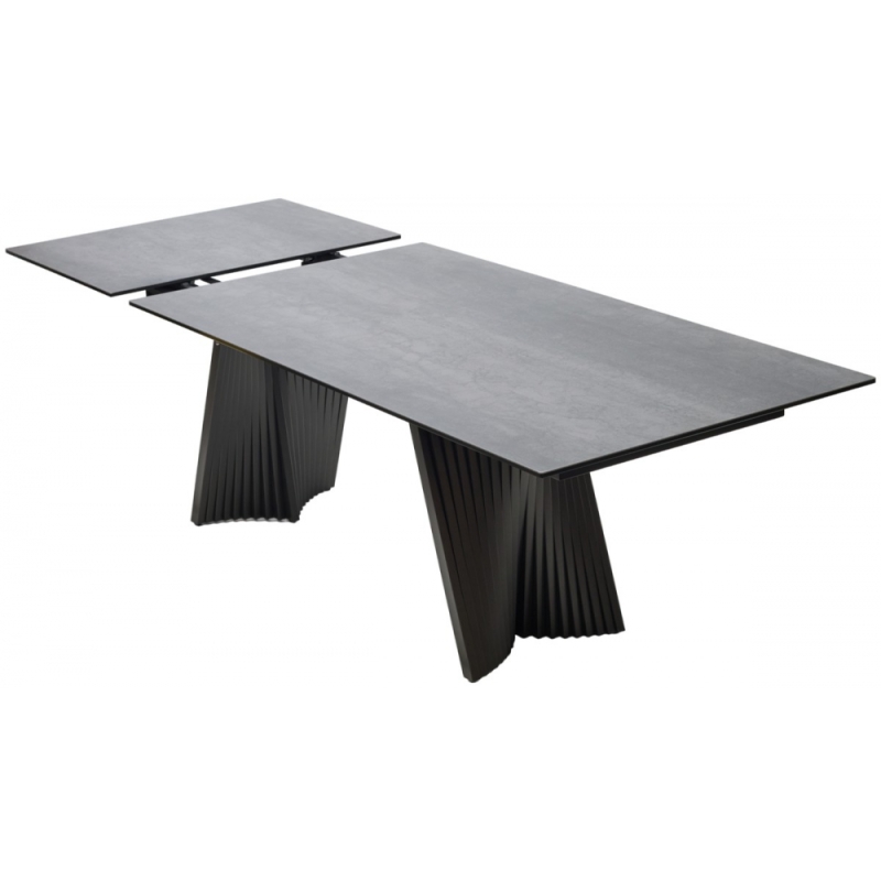 Керамический стол Yoakim 180 керамика 1704 темно-серый мрамор / темно-серый