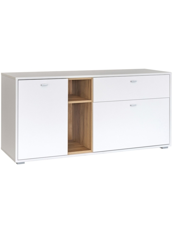 Комод Бэль 10.91 белый премиум / дуб золотой craft