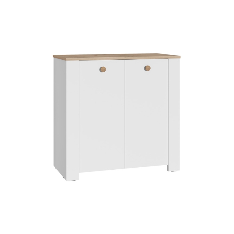 Комод Джастин 16.228.02 белый PE шагрень / дуб белый exclusive OW D4430