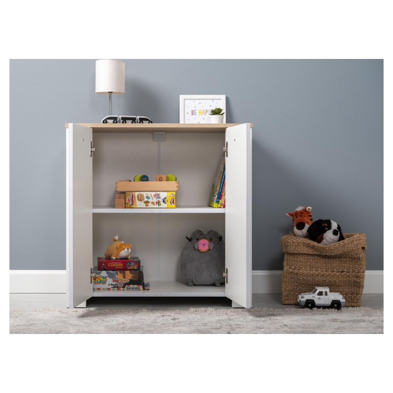 Комод Джастин 16.228.02 белый PE шагрень / дуб белый exclusive OW D4430