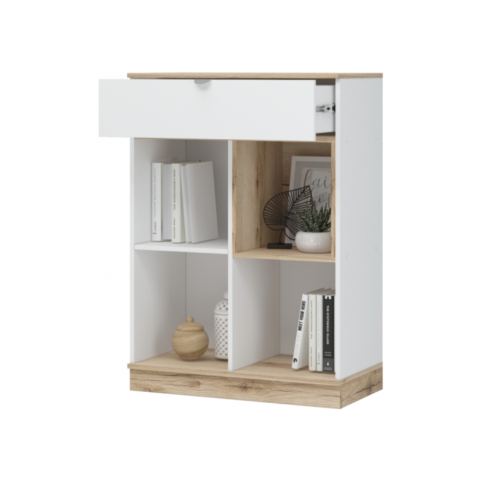 Комод Джидда 800 белый / дуб делано