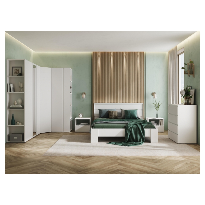 Комод Элла КМ 02 белый / белый