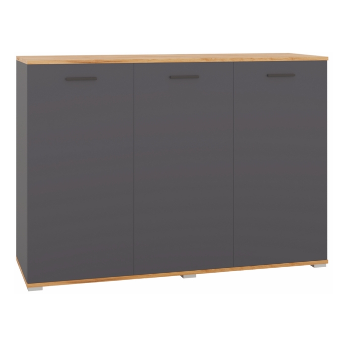 Комод Кассандра 138 дуб крафт золотой / антрацит