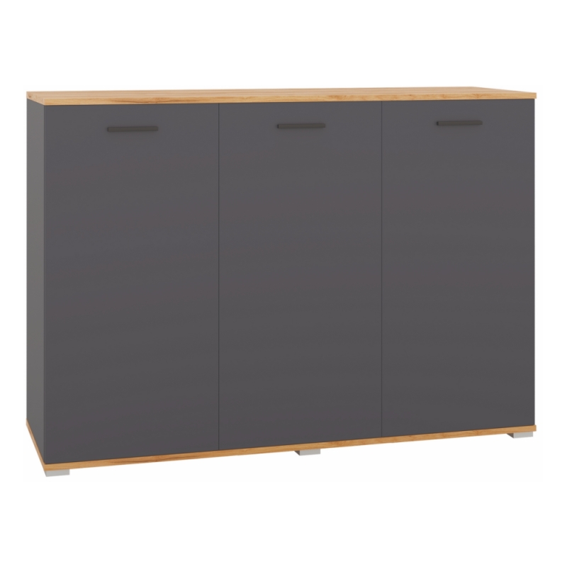 Комод Кассандра 138 дуб крафт золотой / антрацит