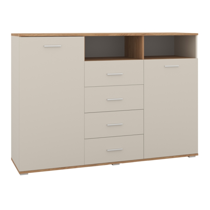 Комод Кассандра 154 дуб крафт золотой / кашемир