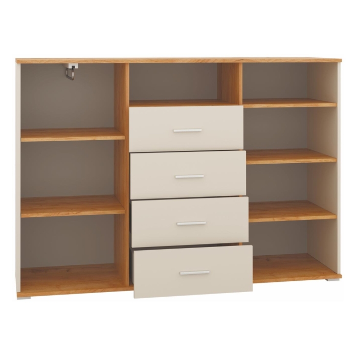 Комод Кассандра 154 дуб крафт золотой / кашемир