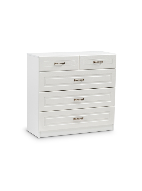 Комод Ливерпуль 10.103.01 белый / ясень ваниль