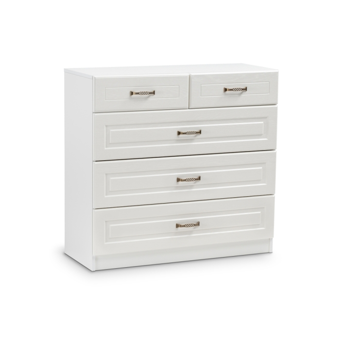 Комод Ливерпуль 10.103.01 белый / ясень ваниль