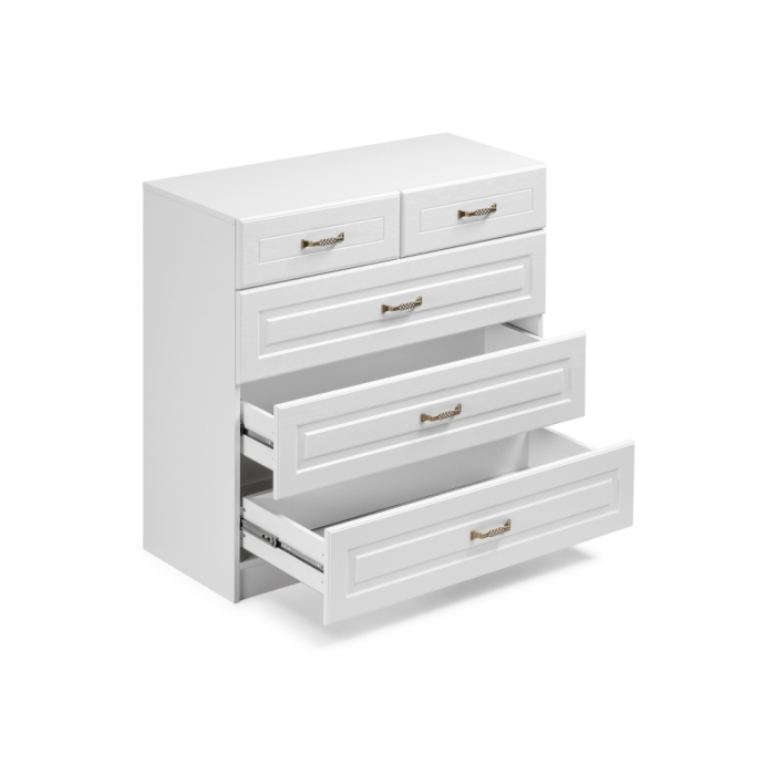 Комод Ливерпуль 10.103.01 белый / ясень ваниль