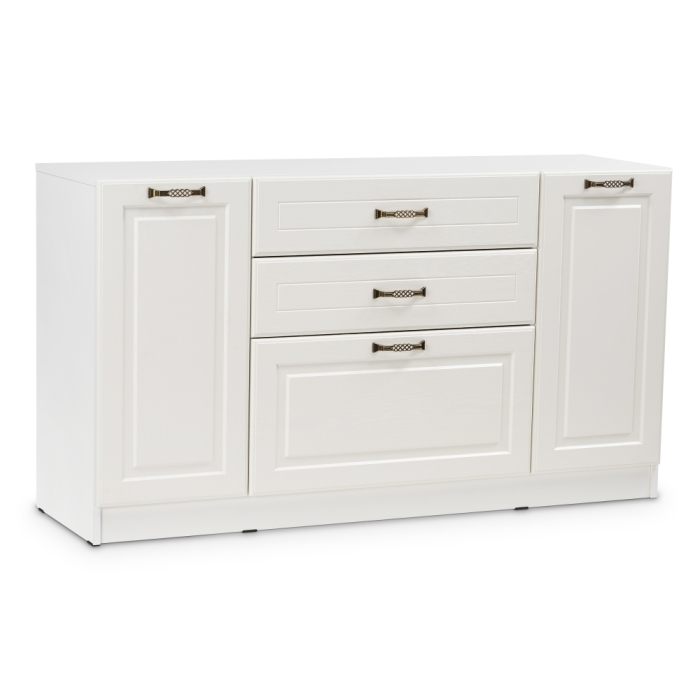 Комод Ливерпуль белый / ясень ваниль