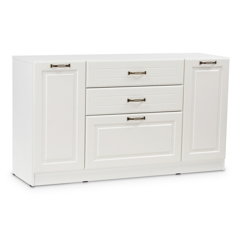 Комод Ливерпуль белый / ясень ваниль