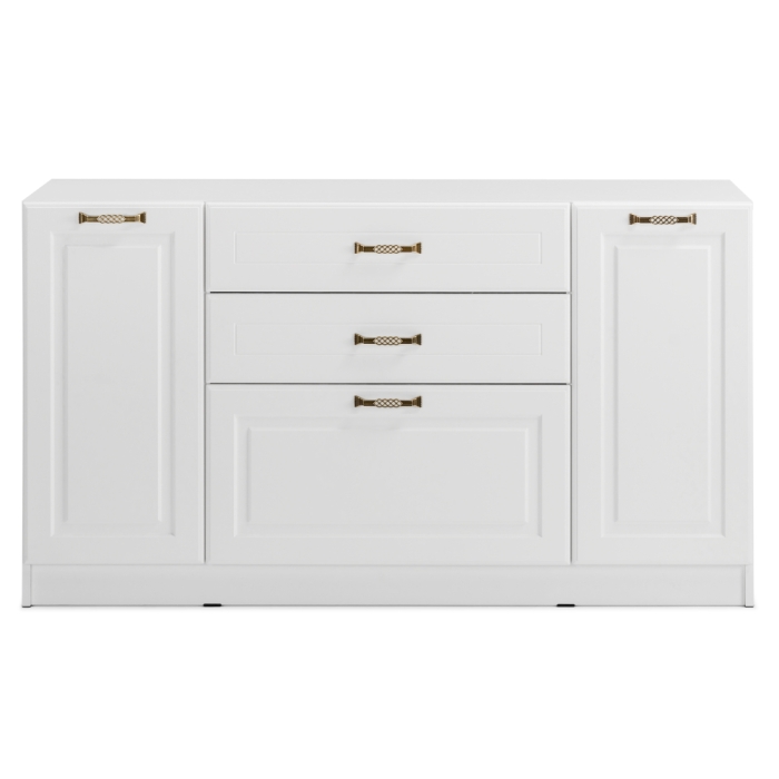 Комод Ливерпуль белый / ясень ваниль