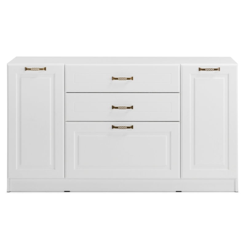 Комод Ливерпуль белый / ясень ваниль