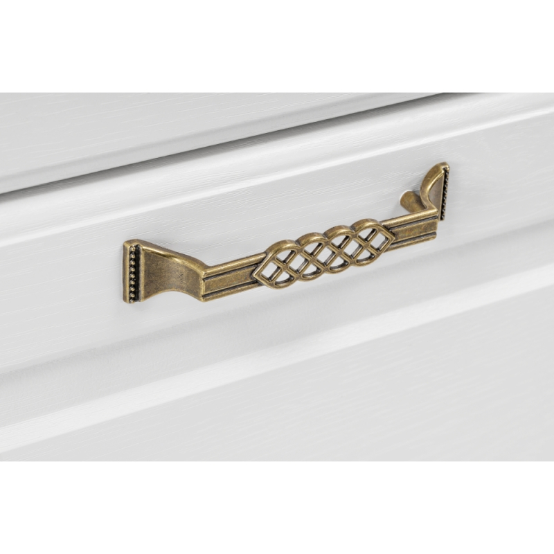 Комод Ливерпуль белый / ясень ваниль