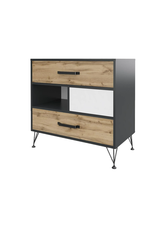 Комод Нобира антрацит / дуб ирландский