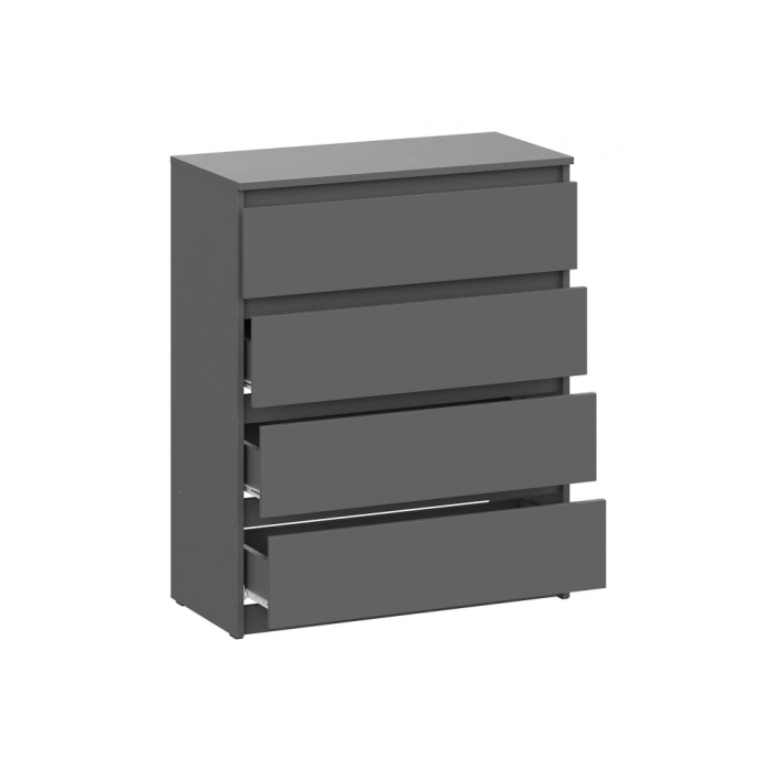 Комод Сибити 4 ящика графит серый