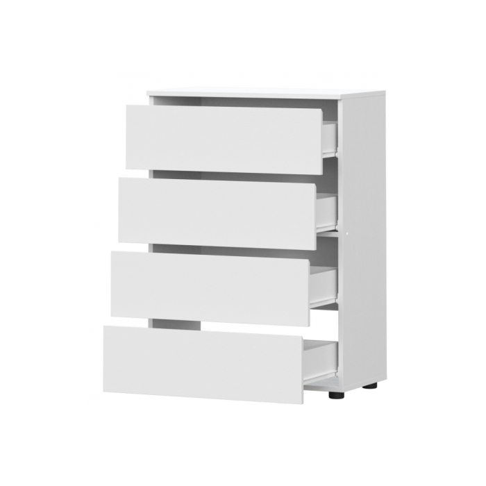 Комод Валенсия белый текстурный