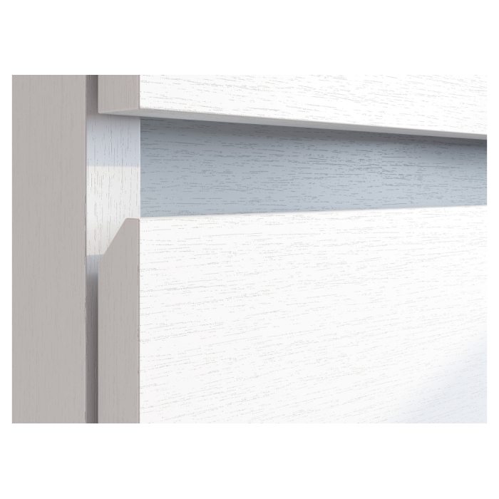 Комод Валенсия белый текстурный