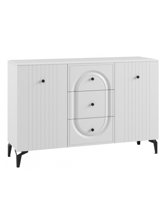 Комод Венеция белый шагрень / белый