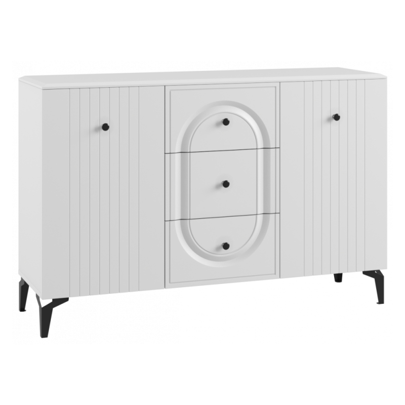 Комод Венеция белый шагрень / белый