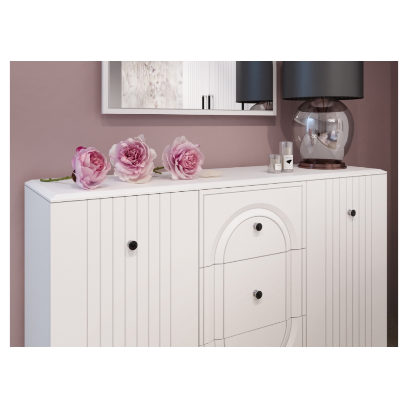 Комод Венеция белый шагрень / белый