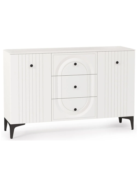 Комод Вестра 13.309 белый pe шагрень / белая шагрень