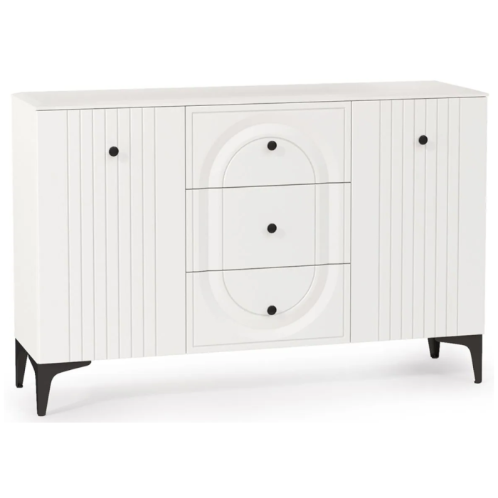 Комод Вестра 13.309 белый pe шагрень / белая шагрень