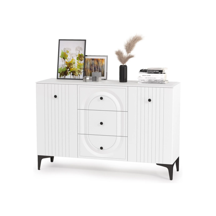 Комод Вестра 13.309 белый pe шагрень / белая шагрень