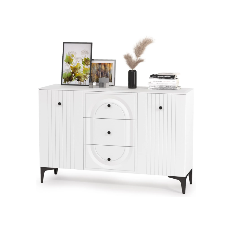 Комод Вестра 13.309 белый pe шагрень / белая шагрень