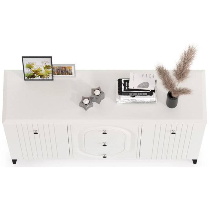 Комод Вестра 13.309 белый pe шагрень / белая шагрень