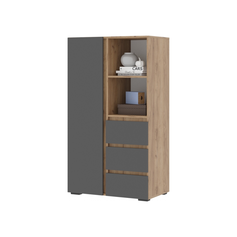 Комплект детской мебели Элла серый графит 0162 / дуб крафт золото комплектация 1