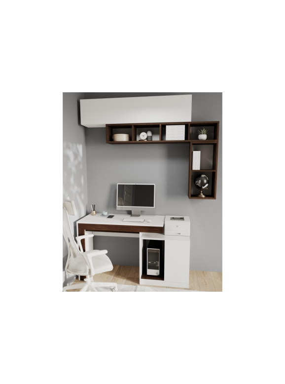 Корпусная мебель Модена комплектация 1 белый / венге