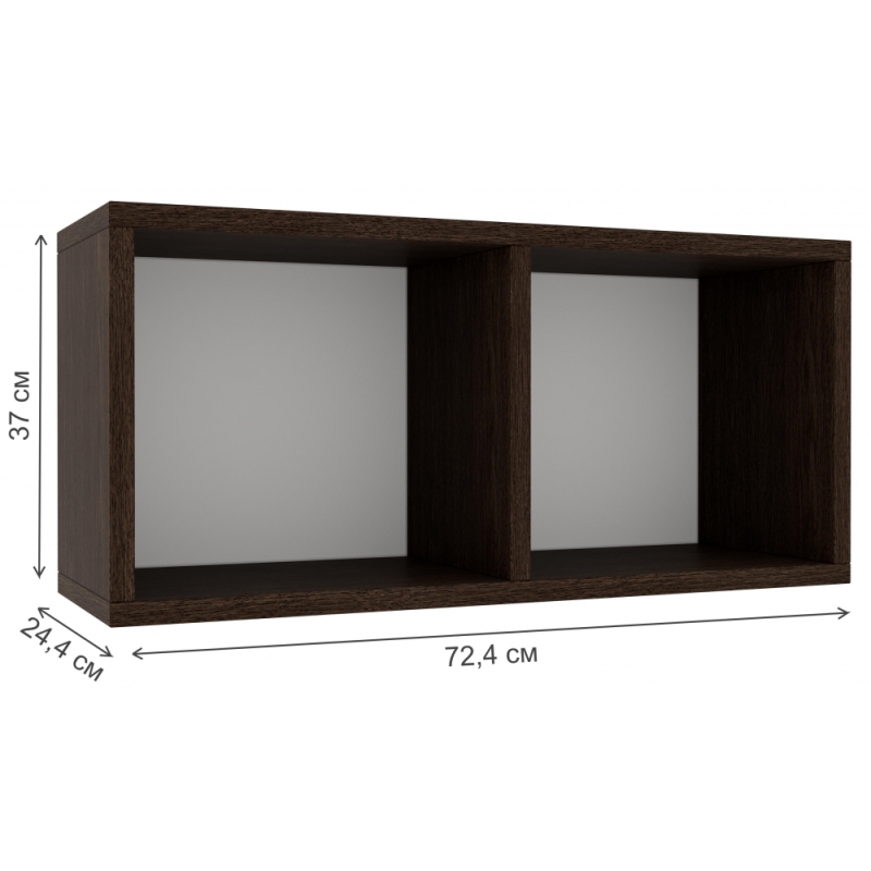 Корпусная мебель Модена комплектация 3 белый / венге