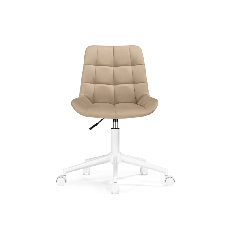 Компьютерное кресло Честер бежевый (velutto 05) / белый