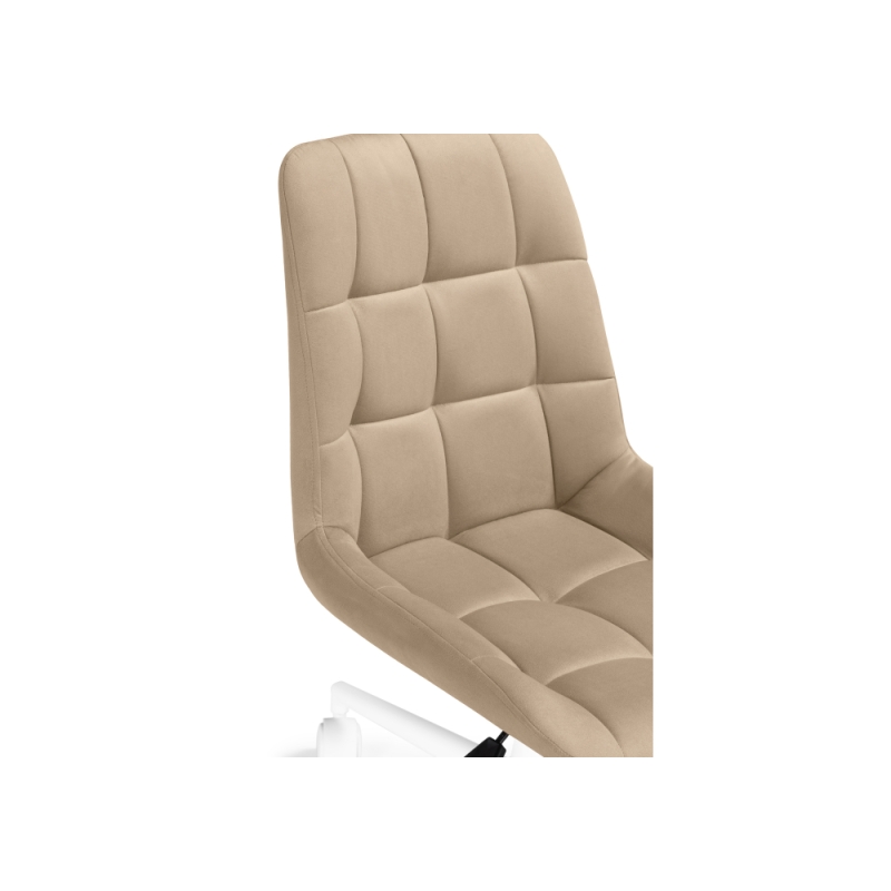 Компьютерное кресло Честер бежевый (velutto 05) / белый