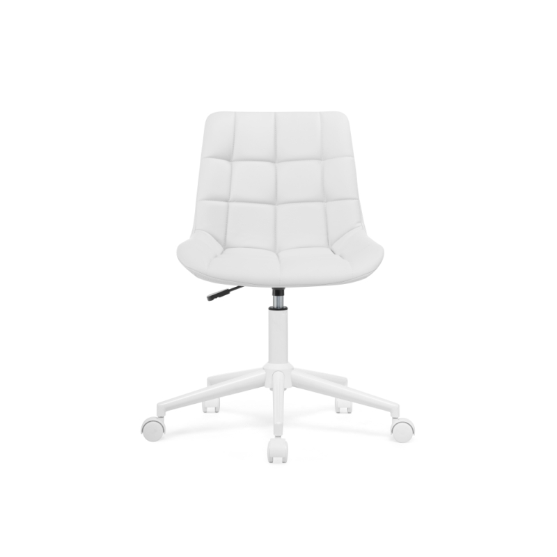 Компьютерное кресло Честер экокожа белая / белый