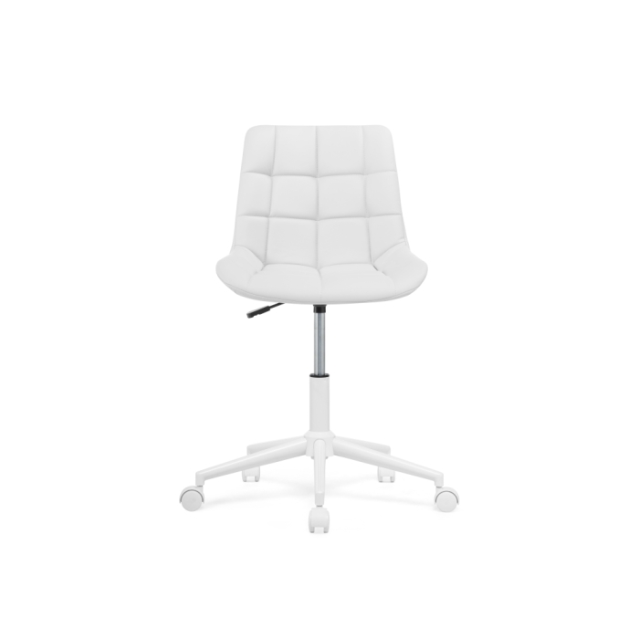 Компьютерное кресло Честер экокожа белая / белый