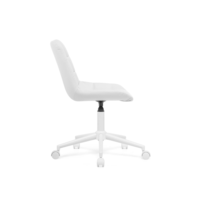 Компьютерное кресло Честер экокожа белая / белый