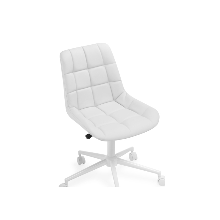 Компьютерное кресло Честер экокожа белая / белый