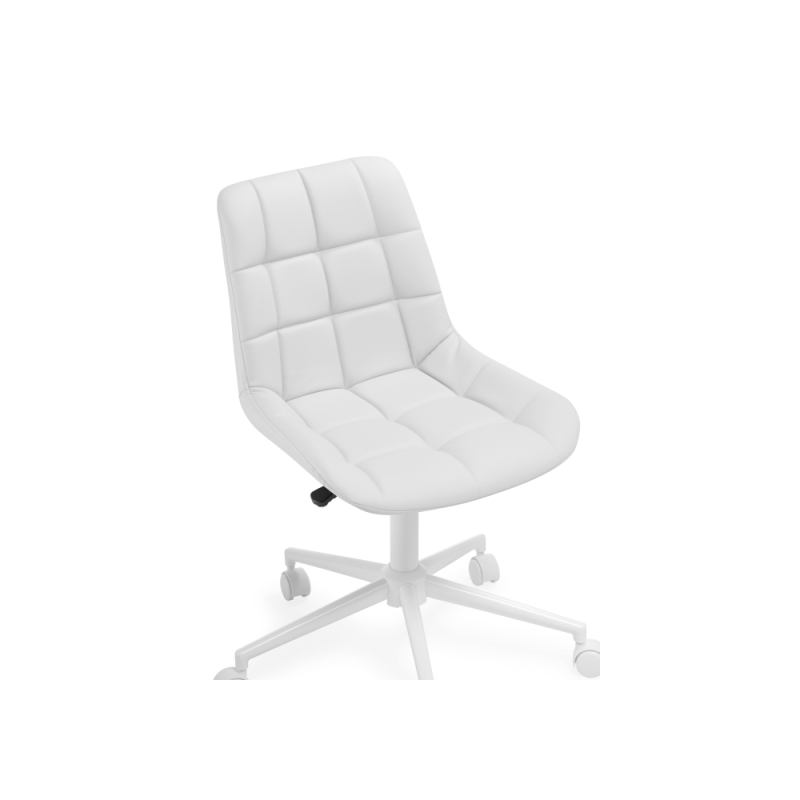 Компьютерное кресло Честер экокожа белая / белый