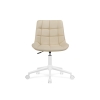 Компьютерное кресло Честер экокожа бежевая / белый