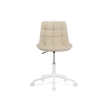 Компьютерное кресло Честер экокожа бежевая / белый