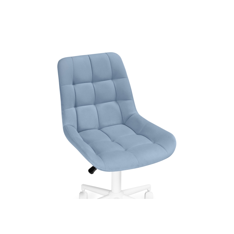 Компьютерное кресло Честер голубой (velutto 47 ) / белый