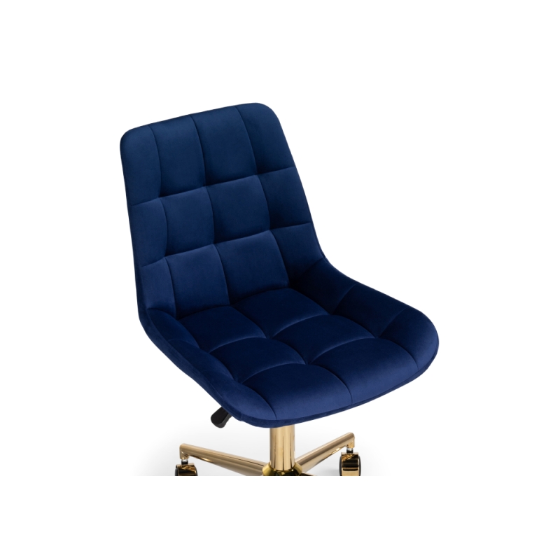 Компьютерное кресло Честер синий / золото