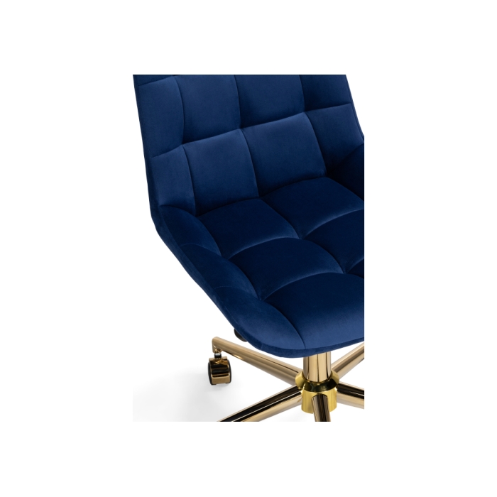 Компьютерное кресло Честер синий / золото