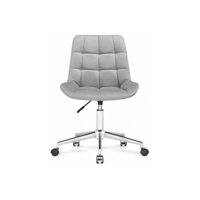 Офисное кресло Честер светло-серый / хром