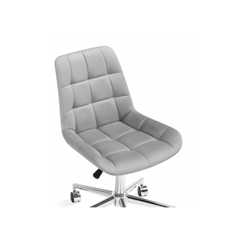 Офисное кресло Честер светло-серый / хром